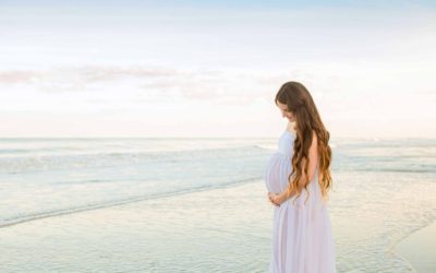 Mermaid Hair Maternity Session in Vero Beach